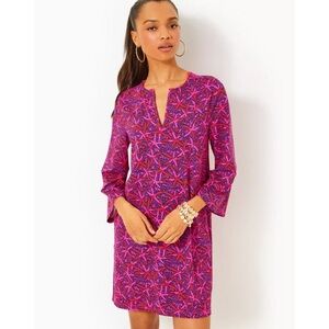 NWT Lilly Pulitzer Johana Long Sleeve Coverup in Passion Fruit Pink SOLD OUT